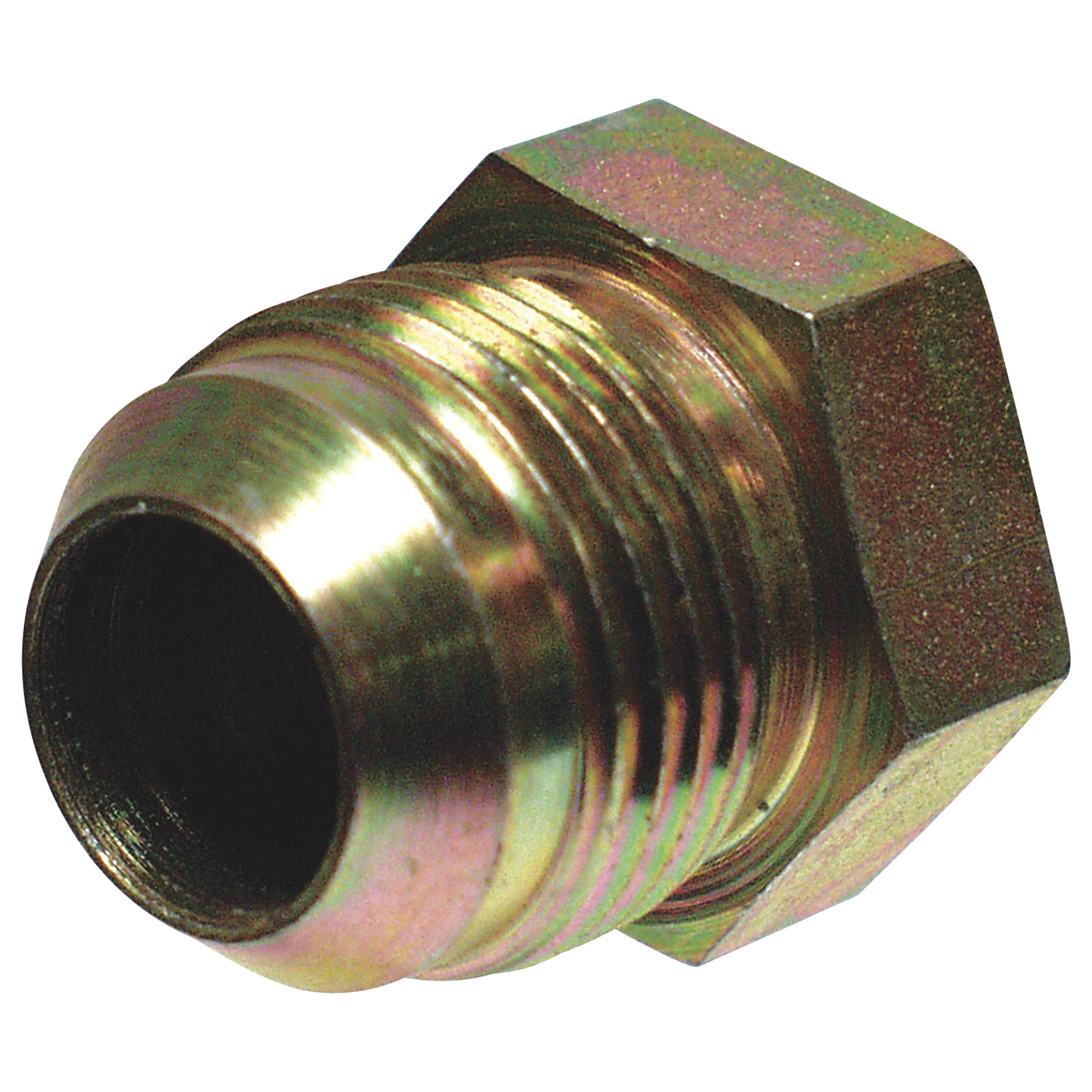 Apache Straight Adapter 3/8in. Male JIC x 3/8in. Female NPT